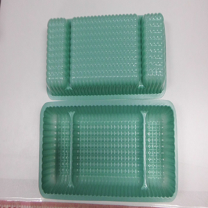 0757 Recyclable Plastic Long Dressing Tray 23x9.5x3cm, 3 Compartments (2 Small 1 Large) Each