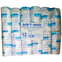 SOFT-WAD Orthopaedic Undercast Padding Bandage, 15cm x 2.75m, Non-Adhering Absorbent, Non-Sterile, Loose Roll Only Loose