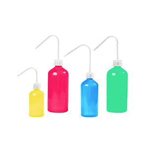 Vitlab Wash Bottle Set, 500mL, LDPE, 4 Colours