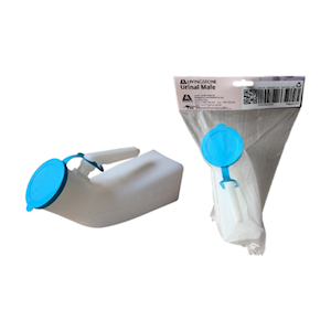 Livingstone Urinal Male with Snap-On Lid, 1,000ml Graduated, Polyethylene (HDPE), Each Each