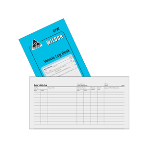 VEHICLE LOG BOOK 87W WILDON EACH Each
