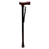 Livingstone Walking Stick, Aluminium, Black, Adult, Adjustable 70.5-93 cm, Withstand up to 100 kg, Each Each